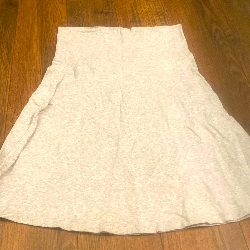 Hanes Gray Foldover Skirt